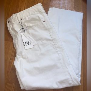 ZARA The New Daddy white jeans
